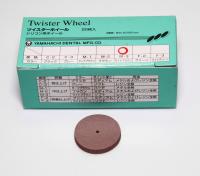 Диск полировочный Twister Wheel для обработки акрила, medium M-3, коричневый, без диск 20шт