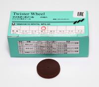 Диск полировочный Twister Wheel для обработки сплавов, medium M-1, коричневый, без диск 20шт