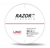 Диск циркониевый Razor 1300, однослойный, размер 98х10мм, оттенок A0, UNC Inc (Корея)