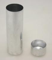Гильза жесткая алюминиевая с крышкой, толщина стенки – 0.3мм, d=25мм, 15 г, L=45мм, 20шт, Yamahachi
