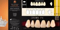 CROWN PX Anterior A1 O31S верхние фронтальные - зубы композитные трёхслойные, 6шт.