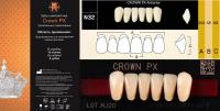 CROWN PX Anterior A1 N32, нижние фронтальные - зубы композитные трёхслойные, 6шт.