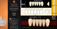 CROWN PX Anterior A1 N61S, нижние фронтальные - зубы композитные трёхслойные, 6шт.