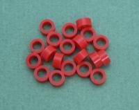 Кольцо силиконовое маркировочное, размер S (диаметр 4мм), красное, (20 шт./уп.), YDM (Япония)