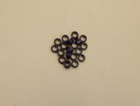 Кольцо силиконовое маркировочное, размер S (диаметр 4мм), чёрное, (20 шт./уп.), YDM (Япония)