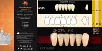 CROWN PX Anterior A1 N31S, нижние фронтальные - зубы композитные трёхслойные, 6шт.