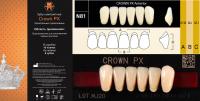 CROWN PX Anterior A1 N81, нижние фронтальные - зубы композитные трёхслойные, 6шт.