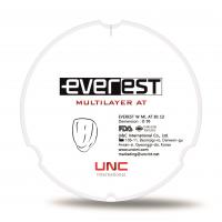 Диск циркониевый Everest Multilayer AT, многослойный для Zirconzahn, 95х12мм, B1, UNC Inc (Корея)