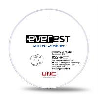 Диск циркониевый Everest Multilayer PT, размер 98х25 мм, цвет A4, многослойный