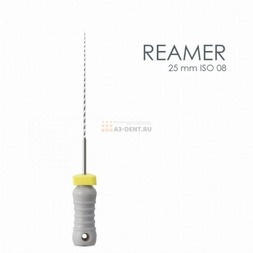 Дрильборы MANI Reamers ручные, длина 25 мм,диаметр 0,08 мм, ISO-08 , 6 шт.
