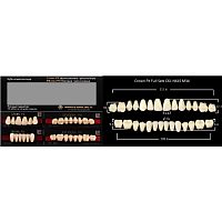 Зубы PX CROWN / EFUCERA, цвет D3, фасон C61/N61S/34, полный гарнитур, 28шт.