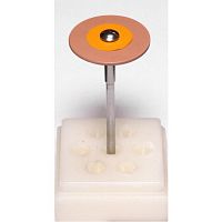 Полир силиконовый с добавлением алмаза для обработки циркона диск-''колесо'' D-20мм,H-1мм,FINE, 1 шт