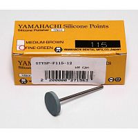 Силиконовый полир Yamahachi №115 для финишной обработки сплавов и пластмасс, зелёный, 12 шт.