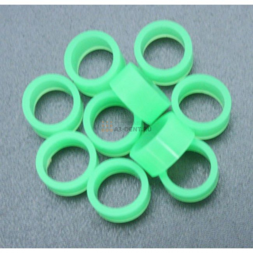 Кольцо силиконовое маркировочное, размер L, цвет зелёный фото 2