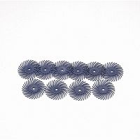 Диски спиральные полировочные полимерные Sheshan Brush CX2211-20MM, голубые, диаметр 20 мм,10 шт.