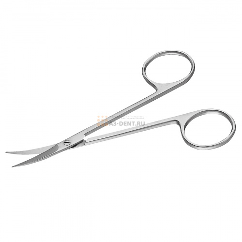 Ножницы десневые тонкие изогнутые Gum scissors slim фото 4