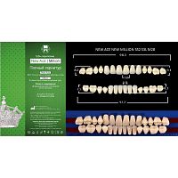Зубы NEW ACE/NEW MILLION, цвет B1, фасон SS2/S3L/M28, полный гарнитур, 28шт.