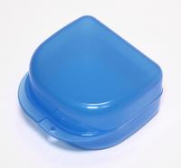 Контейнер для хранения съёмных протезов, большой, голубой, 82*88*45мм, Promisee Dental (Китай)