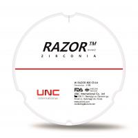 Диск циркониевый Razor 800, однослойный Zirconzahn, 95х14мм, C3, UNC Inc (Корея)