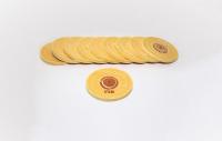 Круг полировочный для шлифмотора бязевый жёлтый, диам. 3 дюйма, 30 слоёв, 10шт, Sheshan Brush (Китай