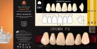 CROWN PX Anterior C4 C61 верхние фронтальные - зубы композитные трёхслойные, 6шт.