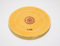 Круг полировочный для шлифмотора бязевый жёлтый, диам. 5 дюймов, 60 слоёв, 1шт,Sheshan Brush (Китай)