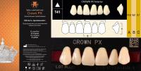 CROWN PX Anterior A1 T41 верхние фронтальные - зубы композитные трёхслойные, 6шт.