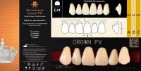 CROWN PX Anterior A3 C41 верхние фронтальные - зубы композитные трёхслойные, 6шт.