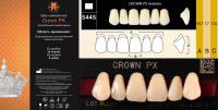 CROWN PX Anterior A4 S44S верхние фронтальные - зубы композитные трёхслойные, 6шт.