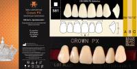 CROWN PX Anterior A2 S81 верхние фронтальные - зубы композитные трёхслойные, 6шт.