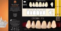 CROWN PX Anterior A2 O51S верхние фронтальные - зубы композитные трёхслойные, 6шт.