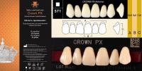 CROWN PX Anterior A2 S71 верхние фронтальные - зубы композитные трёхслойные, 6шт.
