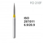 Бор алмазный MANI FO-21EF по ISO 297, торпеда,011х6,9х20,9мм,макс.скорость 300 тыс.об,зерн.EF,5шт