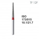 Бор алмазный MANI TF-12F по ISO 173, конус, 015х10,1х21,7 мм, макс.скорость 300 тыс.об, зерн.F, 5 шт