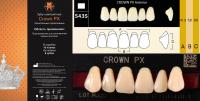 CROWN PX Anterior D2 S43S верхние фронтальные - зубы композитные трёхслойные, 6шт.