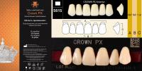 CROWN PX Anterior W05 S61S верхние фронтальные - зубы композитные трёхслойные, 6шт.