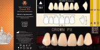 CROWN PX Anterior W05 T51 верхние фронтальные - зубы композитные трёхслойные, 6шт.