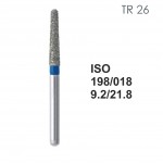Бор алмазный MANI TR-26 по ISO 198, конус,018х9,2х21,8мм,макс.скорость 300 тыс.об,зерн.S,5шт