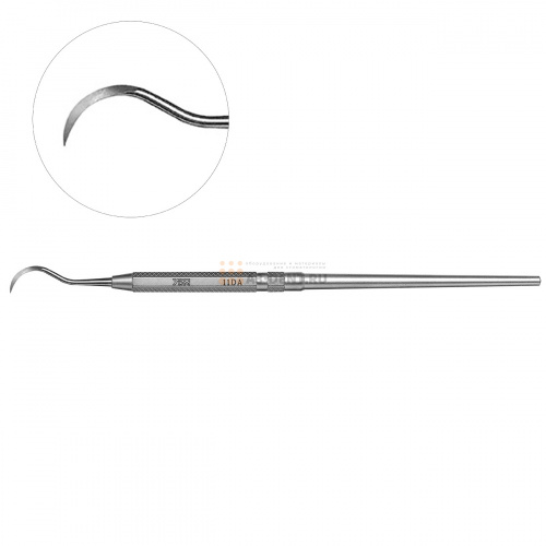 Инструмент для снятия зубных отложений односторонний Sickle #11DA фото 2