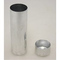 Гильза жесткая алюминиевая с крышкой, толщина стенки – 0.3мм, d=25мм, 15 г, L=45мм, 1шт, Yamahachi
