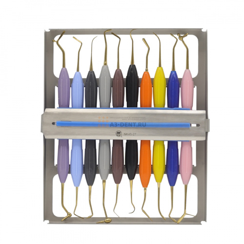 Контейнер - кассета  для стерилизации инструментария, с набором инструментов для работы с композитом фото 2
