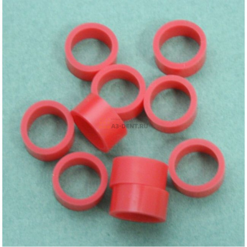Кольцо силиконовое маркировочное, размер L, красный фото 2