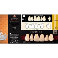 Зубы CROWN PX Anterior, цвет B2, фасон S51S композитные трехслойные, 6 шт.